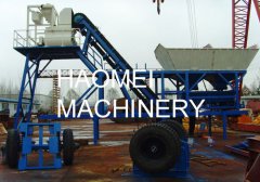 YHZS35 mobile concrete batching plant in Accra