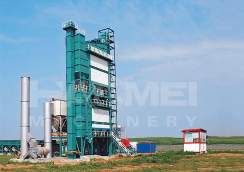 Mobile asphalt mixing plant