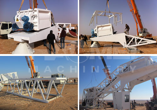 mobile concrete batching plant to Saudi Arabia