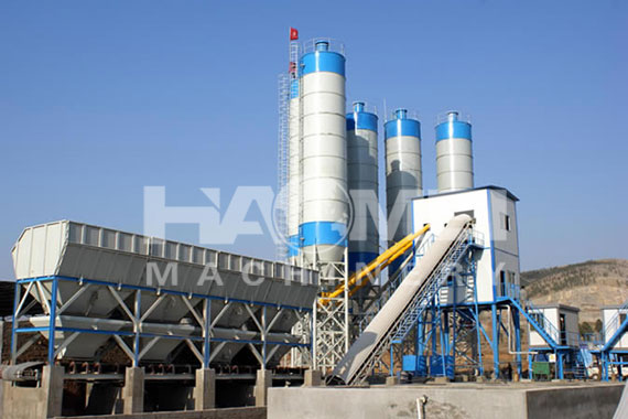 Components of Haomei HZS concrete batching plant