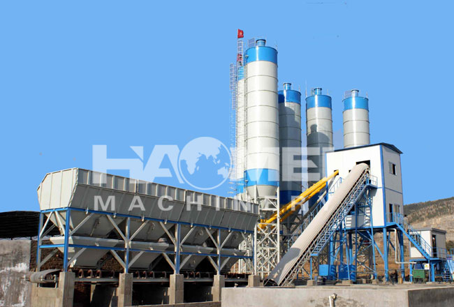 Five system selection for concrete mixing plant