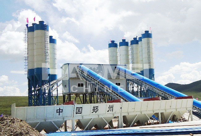 Construction technology of concrete mixing plant