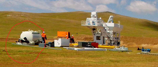 cement loading tank of concrete batching plant