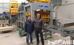 Haomei QT block making machine in Bulgarian