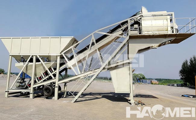 mobile ready mix concrete plant