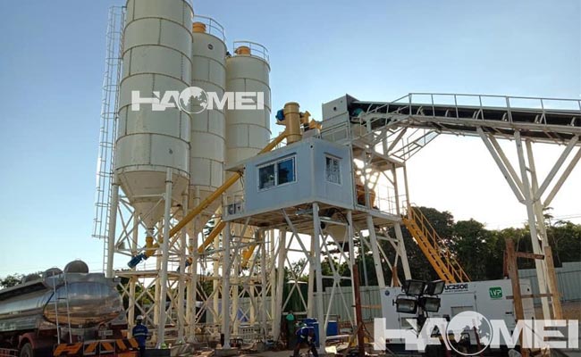 concrete batching plant hzs90