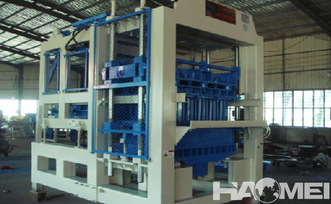hydraulic concrete block machine