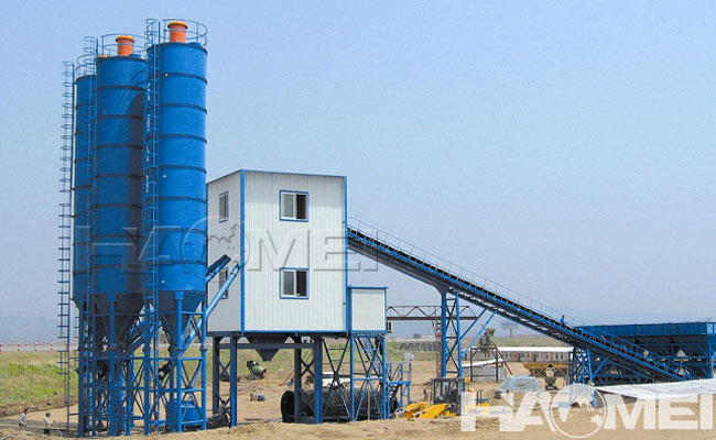 concrete mixer plant price