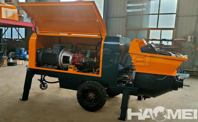 trailer concrete pump factory