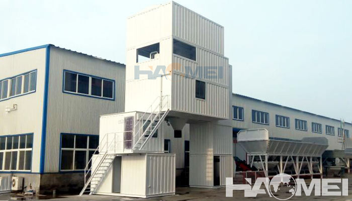 container type concrete batching plant
