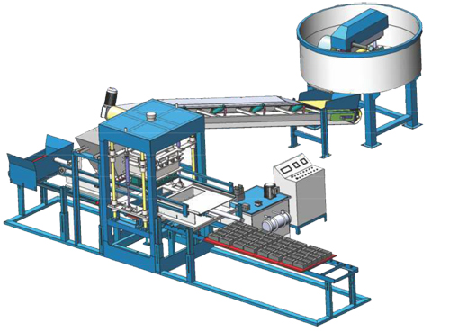 automatic paver block machine