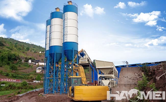 skip bucket concrete batching plant