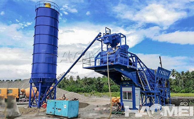 automatic mobile concrete batching plant