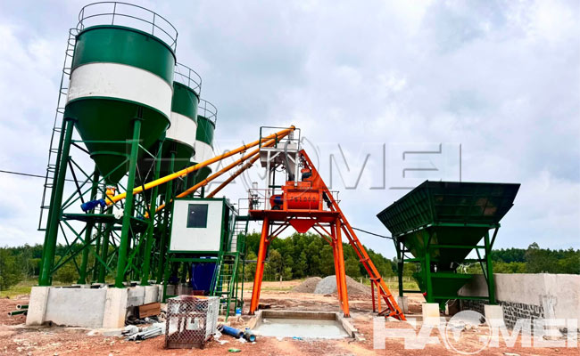 bucket type concrete batching plant