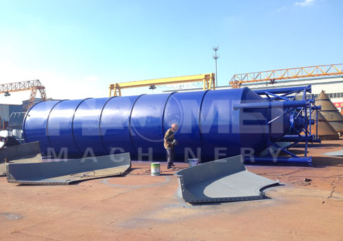 Two sets of 100T cement storage silo shipped to Paraguay