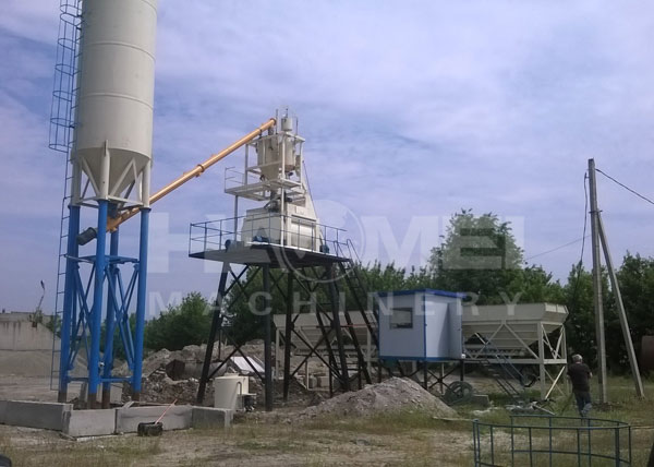 2014-5-30,HZS60 concrete batching plant was exported to Russia