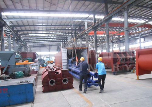 Haomei HZS180 concrete mixing plant export to Russia