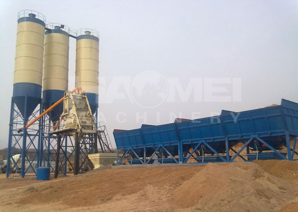 HZS50 concrete batching plant had been delivered to Zambia successfully on June 26, 2013