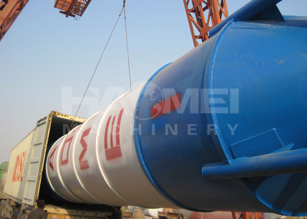 HZS50 concrete mixing plant shipped to Russia