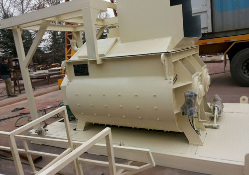 haomei concrete mixer installed in Mongolia