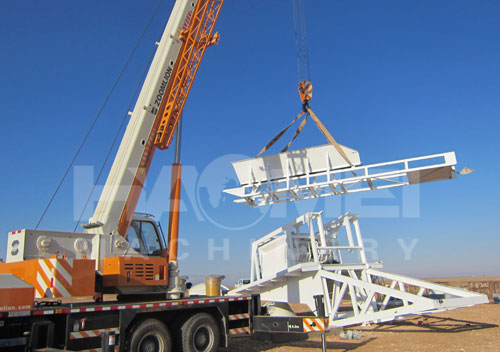 2015-06, YHZS75 mobile concrete batch plants to Indonesia