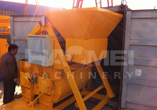 Haomei JS500 Concrete Mixer to Russia