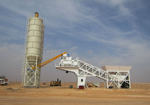 Haomei large exports of mobile concrete mixing plant in the Philippines