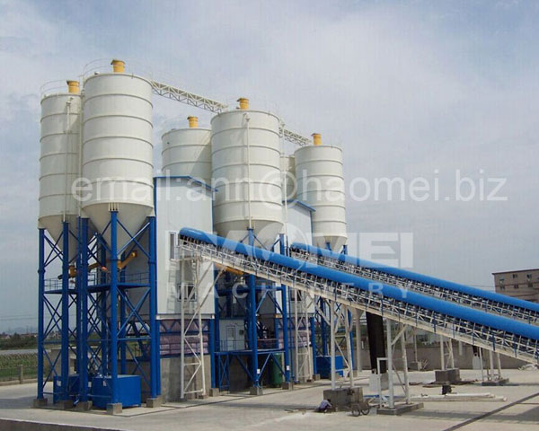 HZS180 belt conveyor concrete batching plant,concrete plant equipment for sell