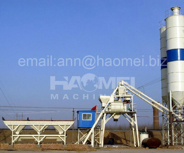 25m3/h small concrete batching plant,HZS25 Skip-type Concrete Batching Plant