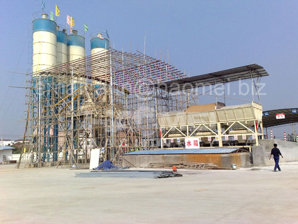 HZS75 skip-type concrete batching plant,concrete mixing batching plant,construction cement batching plant