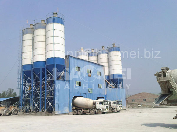 HZS90 belt conveyor concrete batching plant,compact concrete batching plant