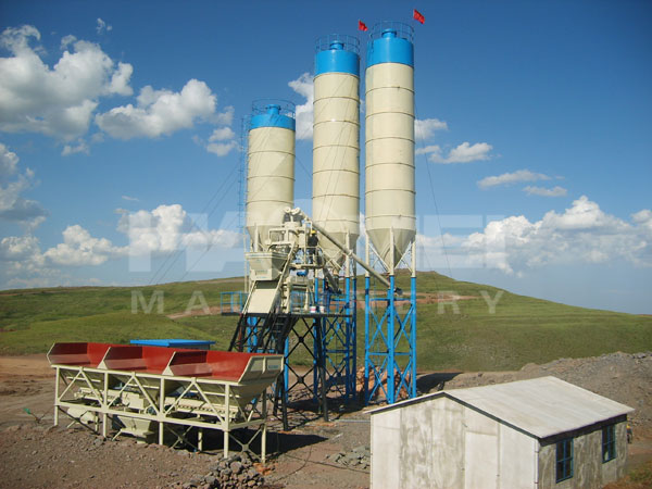 HZS50 Skip-type Concrete Batching Plant Manufacturers