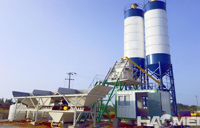 50 cubic meter/hour concrete batching plant
