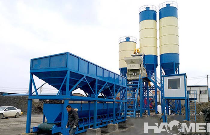 cost to build HZS25 concrete batching plant