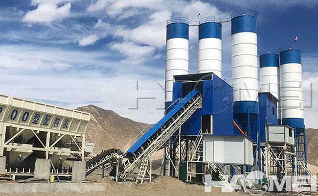 capacity of stationary concrete plant